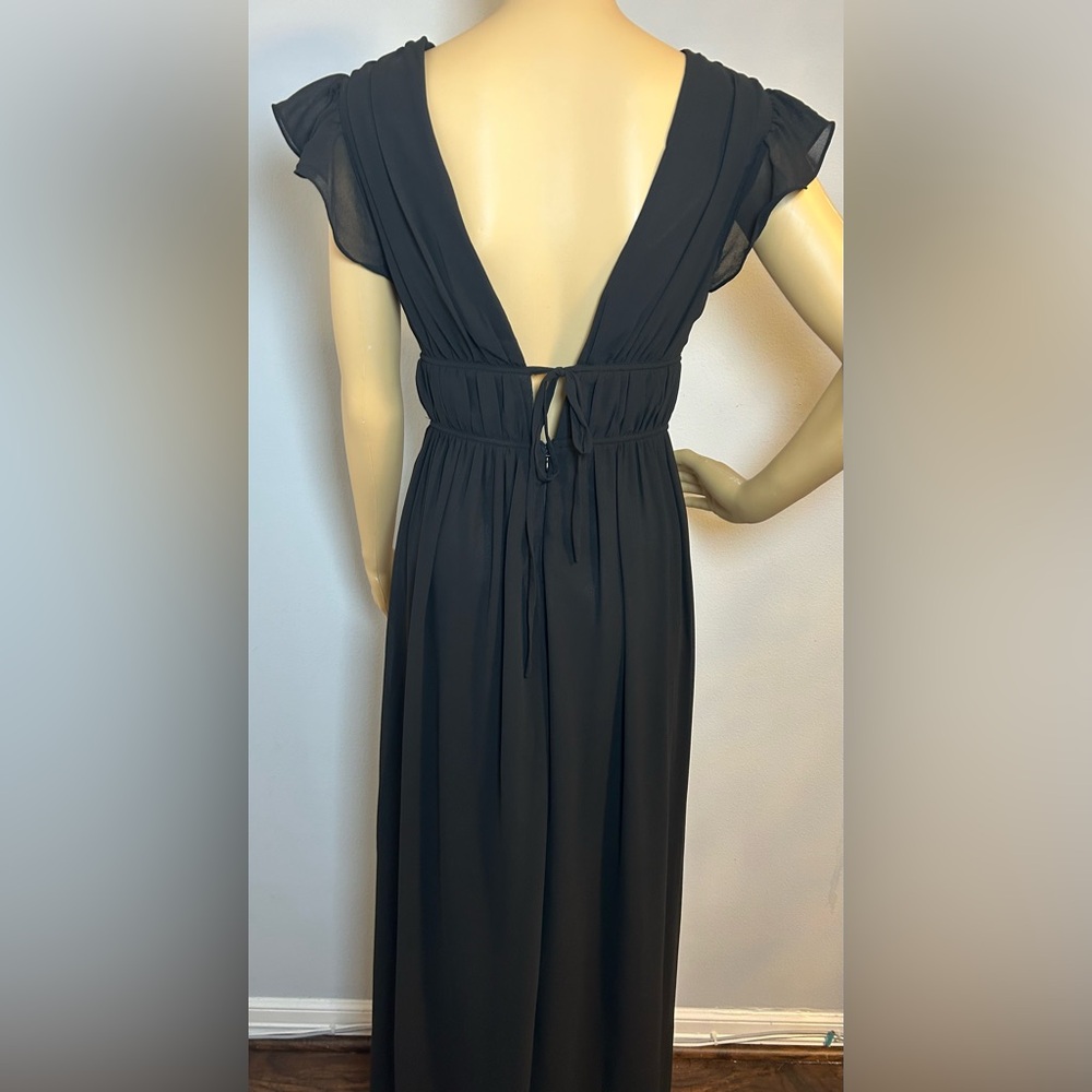 Lulus I'm All Yours Black Ruffled Maxi Dress Size Small New NWT - Picture 6 of 17